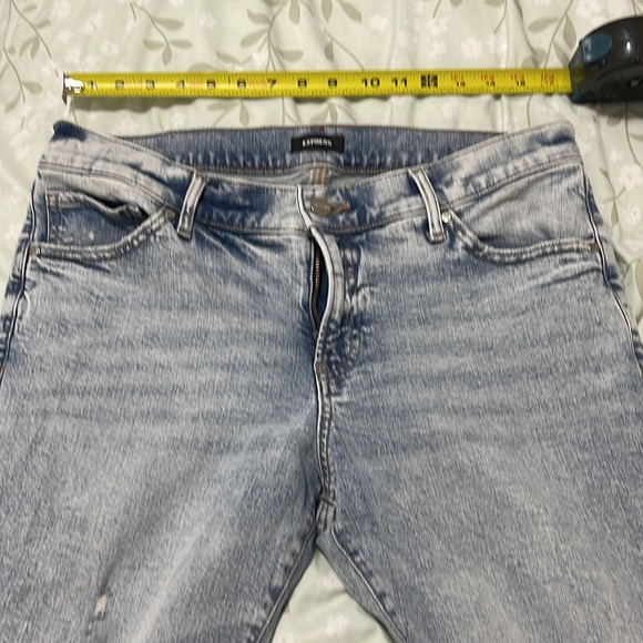 NWOT Express Low rise boot cut jeans light wash size 12 short - Picture 4 of 12